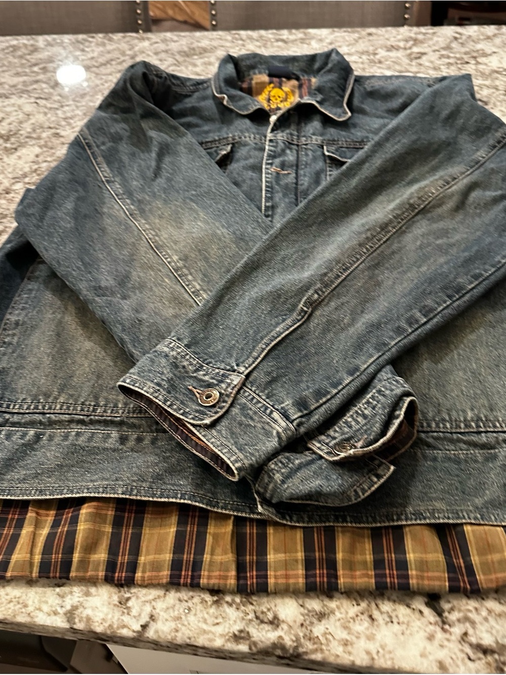 Men's Denim jacket Plugg brand size xl